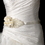 Elegance by Carbonneau Belt-1 Intricate Rhinestone & Pearl Beaded Lace Flower Wedding Sash Bridal Belt 1