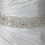 Elegance by Carbonneau Belt-280 Sheer Diamond White Organza Rhinestone & Pearl Accent Beaded Bridal Belt 280