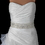 Elegance by Carbonneau Belt-280 Sheer Diamond White Organza Rhinestone & Pearl Accent Beaded Bridal Belt 280