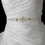 Elegance by Carbonneau Belt-28 Wedding Sash Bridal Belt 28 White