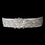 Elegance by Carbonneau Belt-292 Rhinestone & Glass Bead Swirl Belt 292