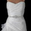 Elegance by Carbonneau Belt-312 Ivory or White Silver Rhinestone Crystal Bridal Belt 312