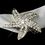 Elegance by Carbonneau Belt-Brooch-3177 Belt with Silver Clear Beach Starfish Brooch 3177