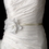 Elegance by Carbonneau Belt-Clip-428-White Belt with White Rose Clip 428