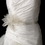 Elegance by Carbonneau Belt-Comb-7805 Bridal Sash Wedding Belt accented Flower Feather Fascinator Comb 7805