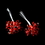 Elegance by Carbonneau BQ-284-Red Red Crystal Flower Bouquet Jewels BQ 284