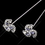 Elegance by Carbonneau BQ-Swirls-Tanzanite Tanzanite / Light Purple Swirl Crystal Bouquet Jewelry