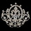 Elegance by Carbonneau Brooch-8007-AS-Clear Elegant Antique Silver Vintage Crown Rhinestone Bridal Pin for Hair or Gown Brooch 8007