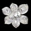 Elegance by Carbonneau Brooch-8799-AS-Clear-AB Antique Silver Clear & AB Rhinestone Brooch 8799