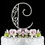 Elegance by Carbonneau C-Roman Romanesque ~ Swarovski Crystal Wedding Cake Topper ~ Letter C