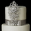 Elegance by Carbonneau Cake-Brooch-404 Decorative Antique Silver Clear Rhinestone Floral Swirl Filigree Brooch 404