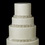 Elegance by Carbonneau Cake-HP-6473 Decorative Silver Clear Floral Rhinestone Satin Ribbon HP 6473