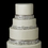 Elegance by Carbonneau Cake-HP-9854 Decorative Silver Clear Swirl Rhinestone Satin Ribbon HP 9854