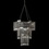 Elegance by Carbonneau Chandelier-15-Clear Clear acrylic beaded hanging Chandelier 15 (Table Top Center Piece Base Sold Separate)