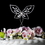 Elegance by Carbonneau CJ-1021 Crystal Butterfly Cake Top CJ 1021