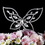Elegance by Carbonneau CJ-1021 Crystal Butterfly Cake Top CJ 1021