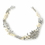 Elegance by Carbonneau Clip-1060-S-Ivory Silver Ivory Freshwater Pearl & Clear Rhinestone Bridal Headpiece Clip 1060