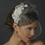 Elegance by Carbonneau Clip-2719 Floral Veil Fascinator with Rhinestone, Crystal & Lace Clip 2719