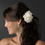 Elegance by Carbonneau Clip-412 Triple Flower Bridal Hair Clip 412 with Brooch Pin