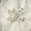 Elegance by Carbonneau Clip-4166-IV Ivory Pearl & Rhinestone Garden Flower Clip