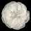 Elegance by Carbonneau Clip-4166-IV Ivory Pearl & Rhinestone Garden Flower Clip