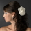 Elegance by Carbonneau Clip-428-Ivory 5" Elegant Bridal Ivory Flower Hair Clip 428