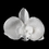 Elegance by Carbonneau Clip-437-White White Orchid Floral Bridal Hair Clip or Clip Brooch 437