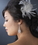 Elegance by Carbonneau Clip-440-White White Bridal Feather Hair Fascinator Clip 440 with Brooch Pin