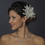 Elegance by Carbonneau Clip-5287 Crystal & Rhinestone Feather Flower Bridal Hair Clip 5287