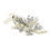 Elegance by Carbonneau Clip-9503-S-FW Silver Freshwater Pearl Leaf Vine Hair Clip 9503