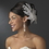 Elegance by Carbonneau Comb-1538 Large Bridal Feather Comb Headpiece 1538 White or Ivory