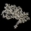 Elegance by Carbonneau Comb-2993-RD-IV Rhodium Ivory Pearl & Clear Rhinestone Couture Vine Hair Comb 2993