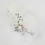 Elegance by Carbonneau Comb-3200-S-IV Rhinestone & Pearl Ivory Sheer Organza Feather Hair Comb 3200