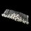 Elegance by Carbonneau Comb-4008-Silver-White White Pearl and Crystal Bridal Comb 4008