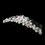 Elegance by Carbonneau Comb-4008-Silver-White White Pearl and Crystal Bridal Comb 4008