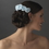 Elegance by Carbonneau Comb-4647-Light-Blue Charming Light Blue Flower Bridal Hair Comb 4647