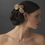 Elegance by Carbonneau Comb-4647-mocha Charming Mocha Flower Bridal Hair Comb 4647