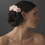 Elegance by Carbonneau Comb-4647-Pink Charming Pink Flower Bridal Hair Comb 4647