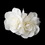 Elegance by Carbonneau Comb-5690-ivory Graceful White or Ivory Double Flower Comb 5690 or Brooch Clip 5690