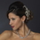 Elegance by Carbonneau Comb-590 Rhinestone & Pearl Floral Vine Bridal Hair Comb 590