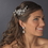 Elegance by Carbonneau Comb-597-Antique-Silver Rhinestone & Pearl Vintage Floral Vine Bridal Hair Comb 597