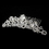 Elegance by Carbonneau Comb-8246 Romantic Silver Rhinestone Tiara Bridal Comb 8246