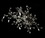 Elegance by Carbonneau Comb-8323-Silver Elegant Rhinestone & Swarovski Crystal Floral Spray Bridal Hair Comb 8323