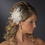 Elegance by Carbonneau Comb-8397 Feather Flower Bridal Hair Comb Adorn with Swarovski & Rhinestones Comb 8397 Ivory or White
