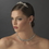 Elegance by Carbonneau Comb-8404-Silver Elegant Silver Bridal Hair Comb w/ Rhinestones 8404