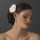 Elegance by Carbonneau Comb-8429 Matt Satin Flower Bridal Hair Comb or Clip w/ Rhinestones, Swarovski Crystals & Fresh Water Pearl accents 8429
