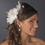Elegance by Carbonneau Comb-8985-Ivory Ravishing Ivory Feather Bridal Hair Comb 8985