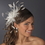 Elegance by Carbonneau Comb-8986-Ivory Extravagant Ivory Feather Fascinator Bridal Comb 8986