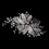 Elegance by Carbonneau Comb-935-A-Clear Antique Silver Crystal Flower Bridal Hair Comb 935