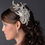 Elegance by Carbonneau Comb-9796 Vintage Flower Bridal Hair Comb w/ Clear Rhinestones 9796